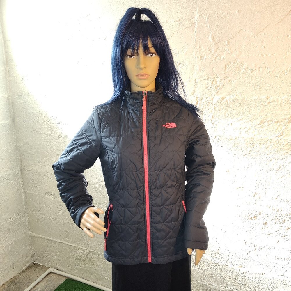 The North Face Navy Hot Pink Light Weight Puffer Women's Jacket Size Medium
